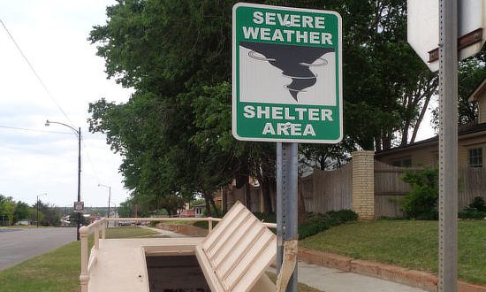 Route 66 Pedestrian Tunnel and severe weather shelter in Sayre, Oklahoma
