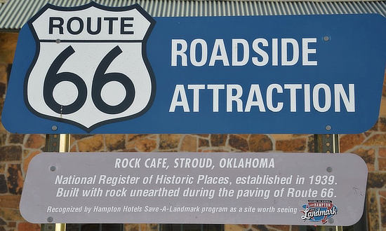 Route 66 Roadside Attraction: The Rock Cafe in Stroud, Oklahoma