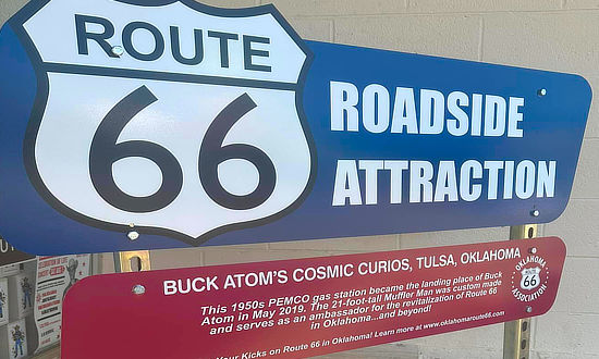 Route 66 Roadside Attraction - Buck Atom's Cosmic Curios in Tulsa, Oklahoma
