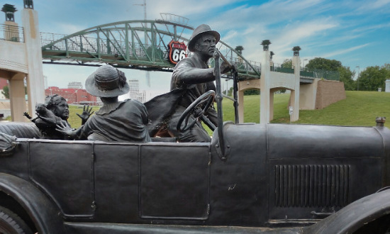 Sculpture of Cyrus Avery at Centennial Plaza in Tulsa, Oklahoma