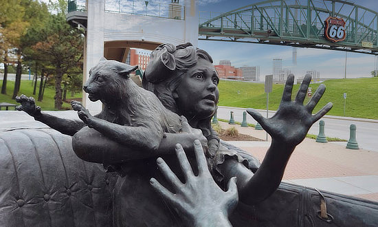 Sculpture of Cyrus Avery at Centennial Plaza in Tulsa, Oklahoma