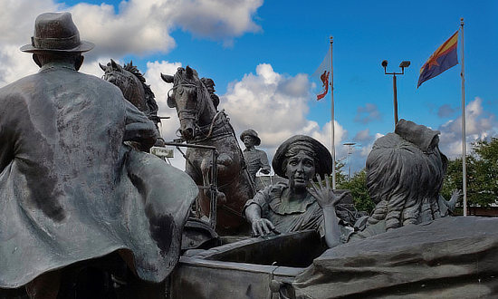 Sculpture of Cyrus Avery at Centennial Plaza in Tulsa, Oklahoma