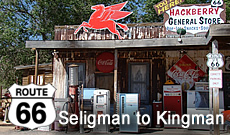 Route 66 from Seligman to Kingman, Arizona
