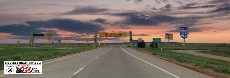 Entering New Mexico westbound at Glenrio