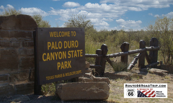 Welcome to Palo Duro Canyon State Park, near Amarillo, Texas