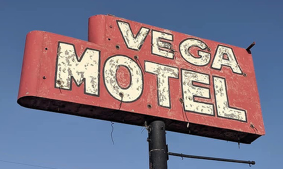 The Vega Motel on Route 66 in West Texas
