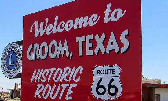 Welcome to Groom, Texas ... on Historic Route 66