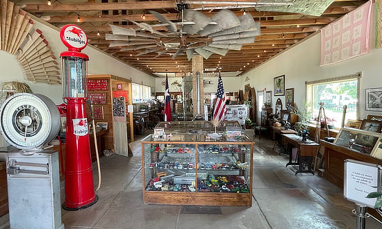 One of the exhibit areas at  the Milburn-Price Culture Museum in Vega, Texas, on Historic Route 66