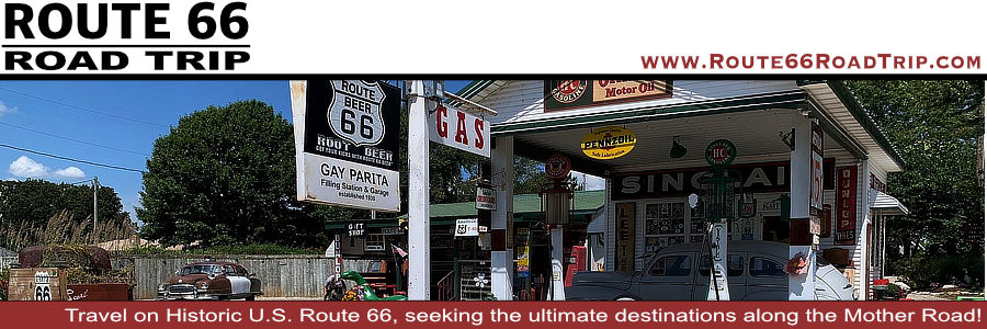 Gay Parita Sinclair Filling Station near Halltown, Missouri, 25 miles west of Springfield, on Historic U.S. Route 66