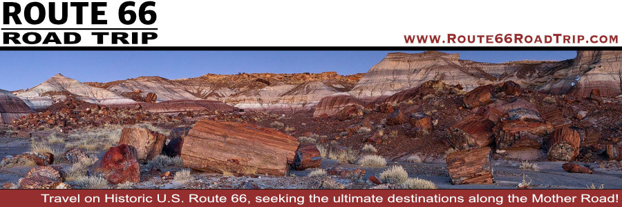 The Petrified Forest National Park in Arizona along Historic US Route 66