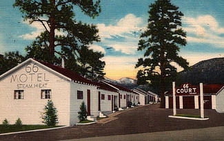 The 66 Motel Court in Flagstaff, Arizona