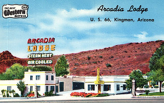 Arcadia Lodge on US Highway 66 in Kingman, Arizona ... Steam Heat and Air Cooled