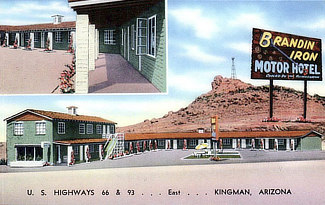 The Brandin Iron Motor Hotel on US Highway 66 East, Kingman, Arizona