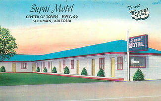 Supai Motel, Center of Town, on Highway 66 in Seligman, Arizona