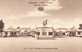 Drumm's Auto Court in Winslow, Arizona