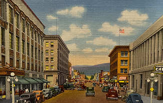 Downtown San Bernardino, California, circa 1940s
