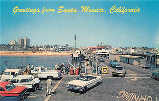 Earlier view of Santa Monica, California, the ending point of Historic Route 66
