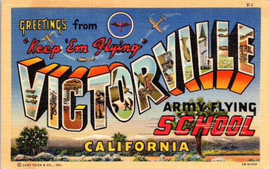 The U.S. Army Flying School in Victorville, California