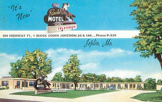 Rancho Motel on U.S. Highway 66-166 in Joplin, MIssouri