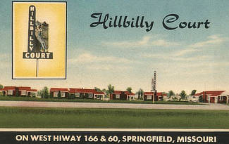 Hillbilly  Court in Springfield, Missouri on West Hiway 66