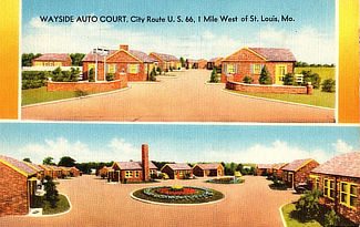 Wayside Auto Court on US Highway 66 in St. Louis, Missouri