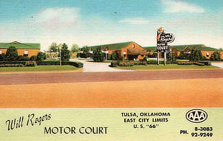 Will Rogers Motor Court on U.S. Route 66 in Tulsa, Oklahoma
