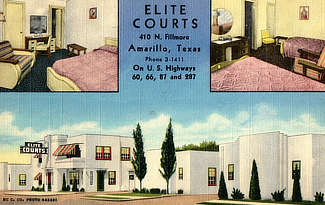 Elite Courts at 410 N. Fillmore, Route 66, in Amarillo, Texas