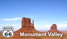 Side trip from Historic U.S. Route 66 to Monument Valley Tribal Park