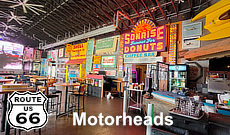Motorheads Bar, Grill and Museum in Springfield, Illinois, on Route 66