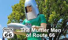 The giant "muffler men" of Route 66