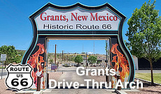 Route 66 Drive-Thru Arch in Grants, New Mexico