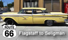 Route 66 Road Trip from Flagstaff through Williams to Seligman, Arizona