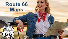 Route 66 maps of all eight states