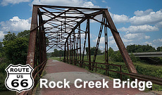 The Rock Street Bridge on Route 66 in Sapulpa, Oklahoma