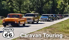 Car and Truck Caravans on Route 66