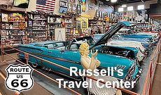 Russell's Travel Center in Glenrio, New Mexico, on Historic US Route 66