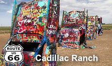 Cadillac Ranch just west of Amarillo, Texas
