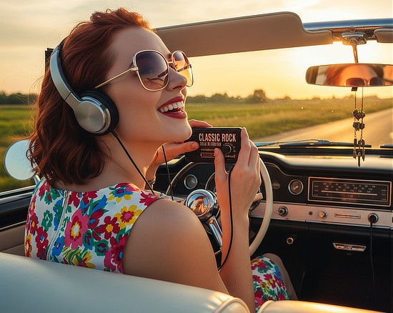 Listening to your favorite Route 66 playlist on The Mother Road!